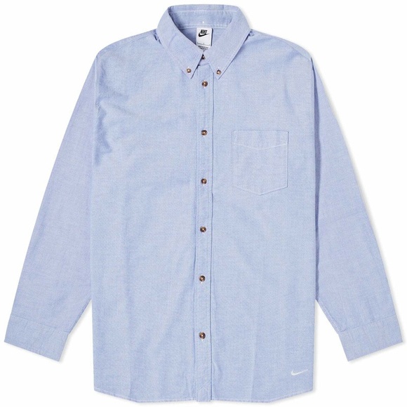 NEW Nike Life Oxford Button Down Shirt Mens Casual Dress Long Sleeve Classic - Picture 1 of 5
